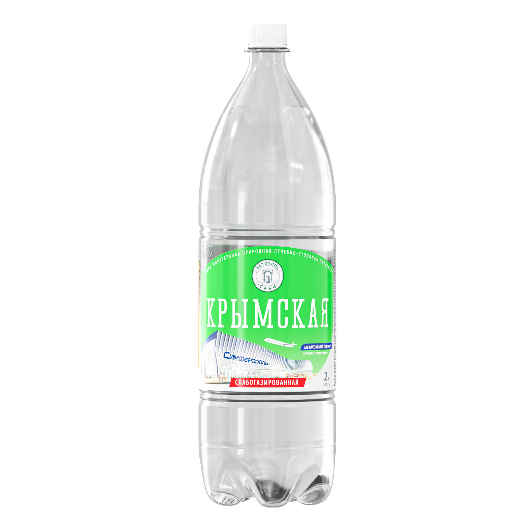 

Вода минеральная Крымская слабогазированная 2 л