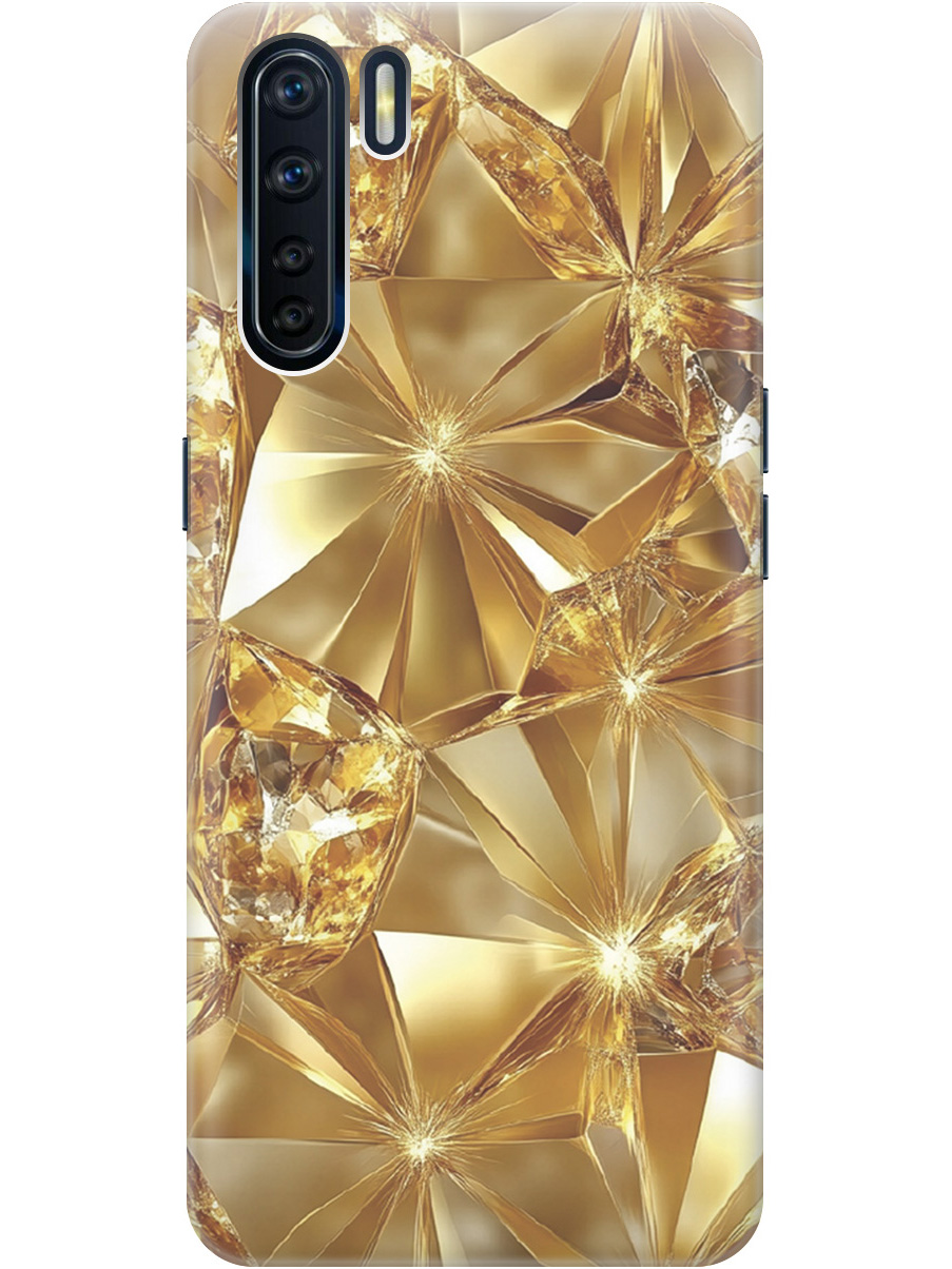 

Силиконовый чехол на Oppo A91/Reno3 с принтом "Желтый сапфир", 726148832