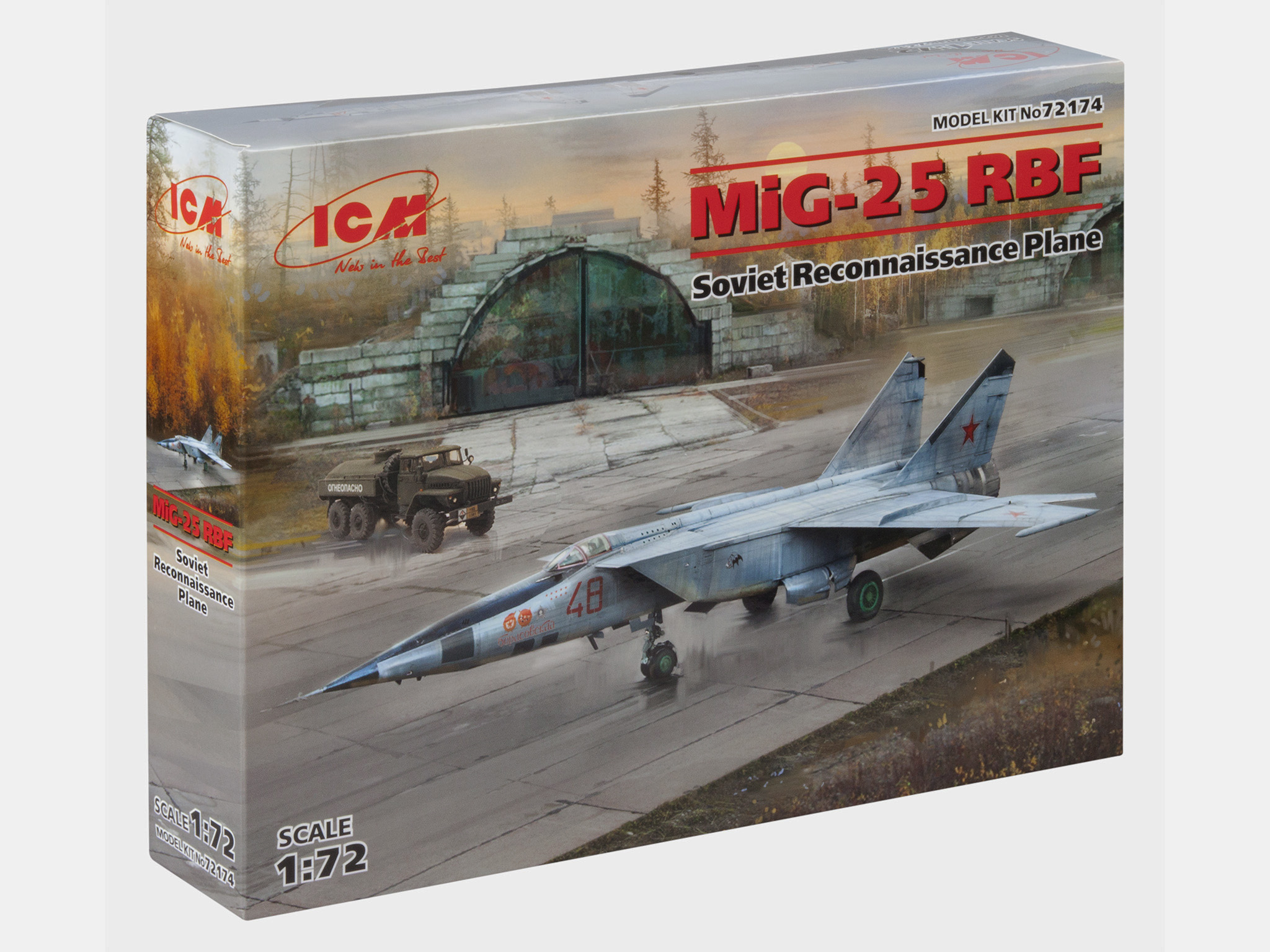 

Сборная модель ICM 1/72 Советский самолет-разведчик МиГ-25РБ 72174
