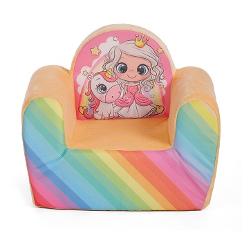 Кресло мягкое Тутси Принцесса с единорогом (модель Детство)