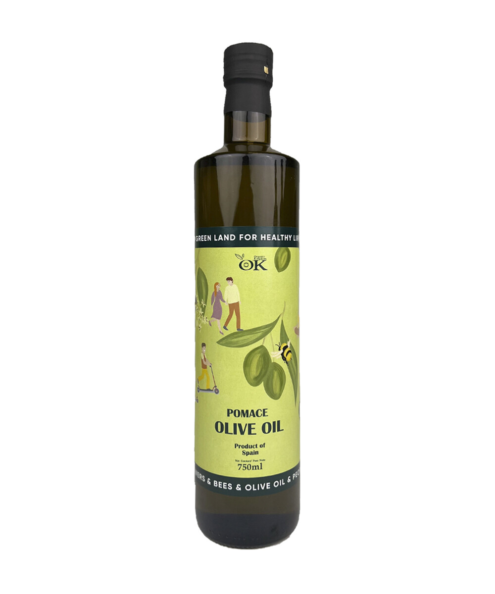 

Масло оливковое из выжимок салатное Pomace Olive Oil, Organic Kingdom Испания, 750 мл, Оливковое