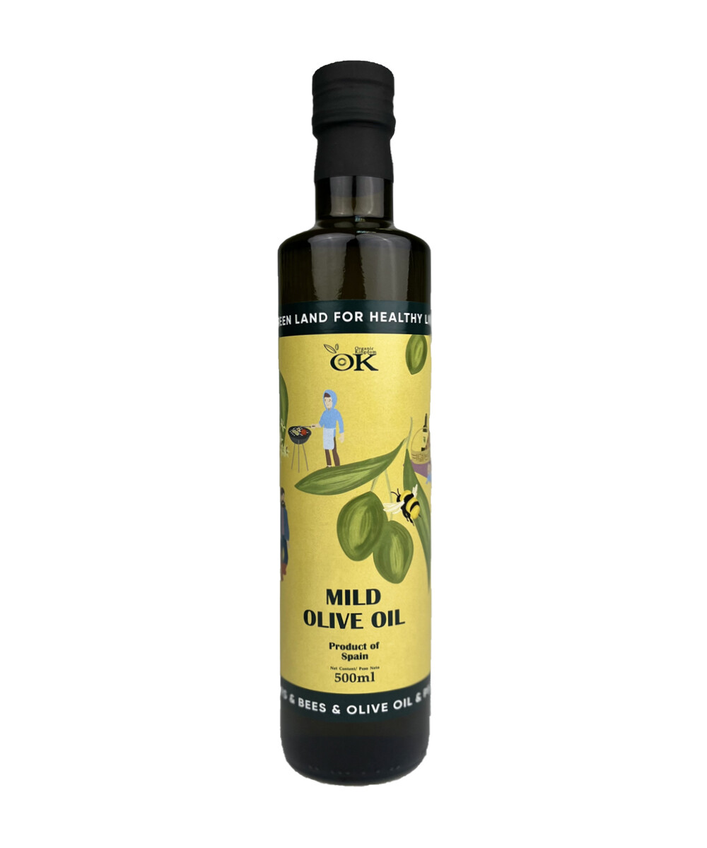 

Масло оливковое для жарки Organic Kingdom рафинированное Испания, 500 мл, Оливковое