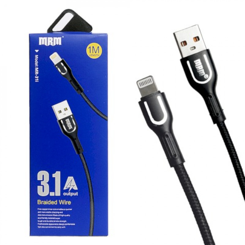 Кабель MRM MR31i USB - Lightning 31 А 1 м черный 490₽