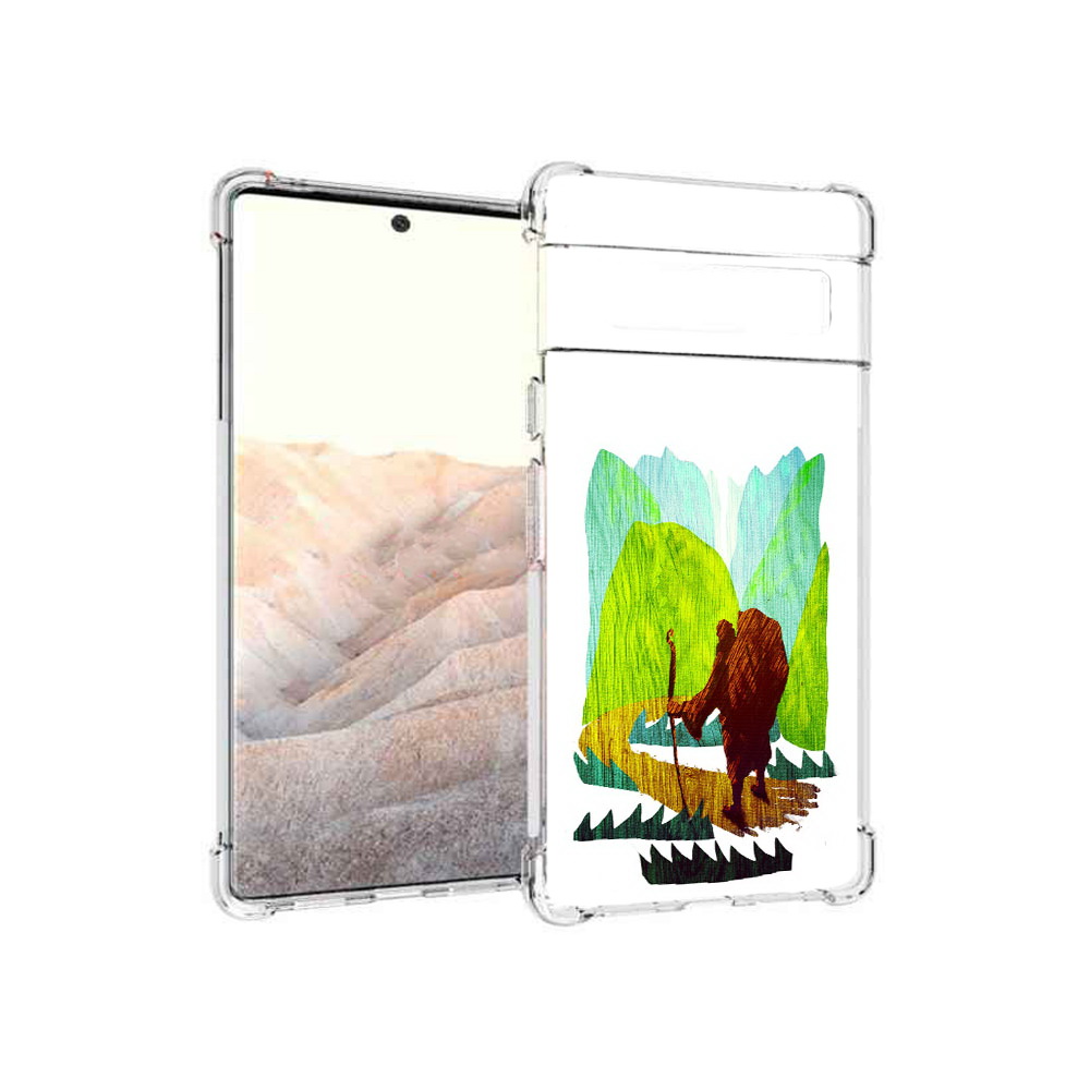

Чехол MyPads Tocco для Google Pixel 6 Pro Лесная тропа, Прозрачный, Tocco
