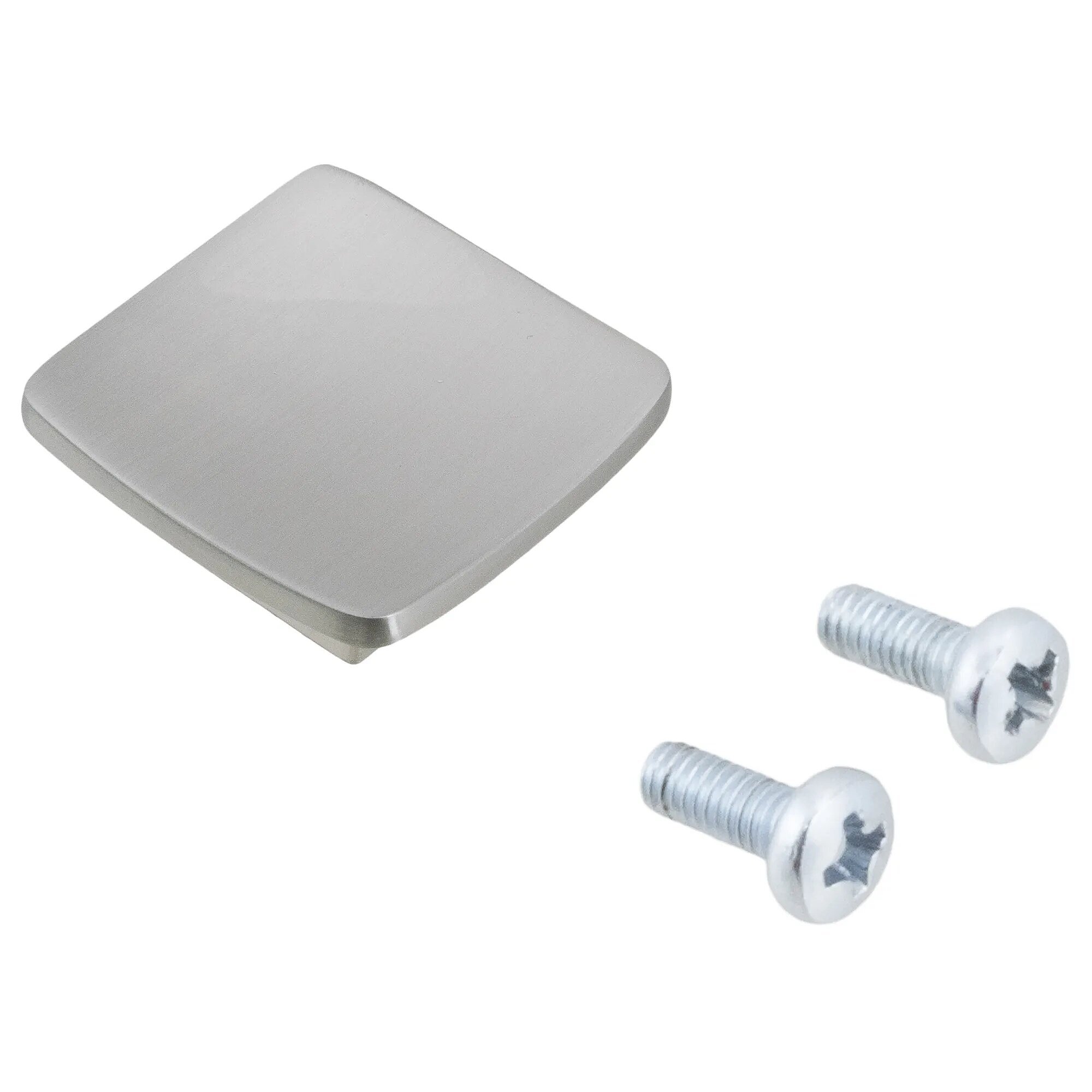 

Ручка-кнопка эргономичная, ЦАМ, цвет никель, на одном креплении, универсальная стильная ру, LER18328557