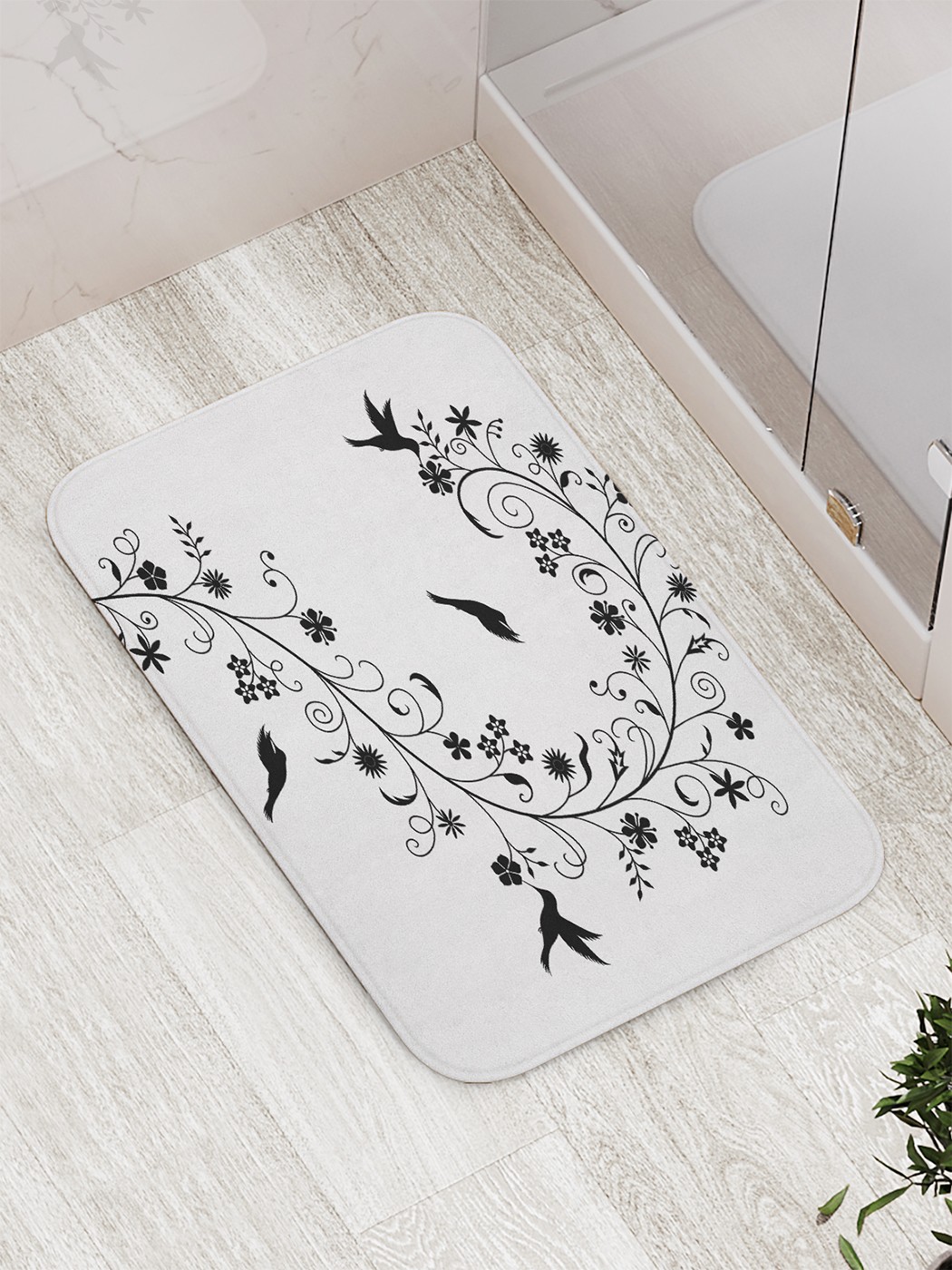 

Коврик противоскользящий для ванной, сауны, бассейна, 77х52 см bath_58572 JoyArty