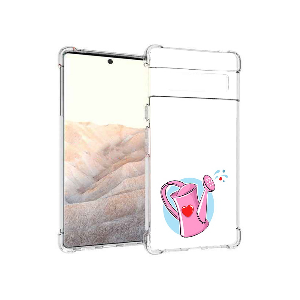 

Чехол MyPads Tocco для Google Pixel 6 Pro Лейка любви 14 февраля, Прозрачный, Tocco