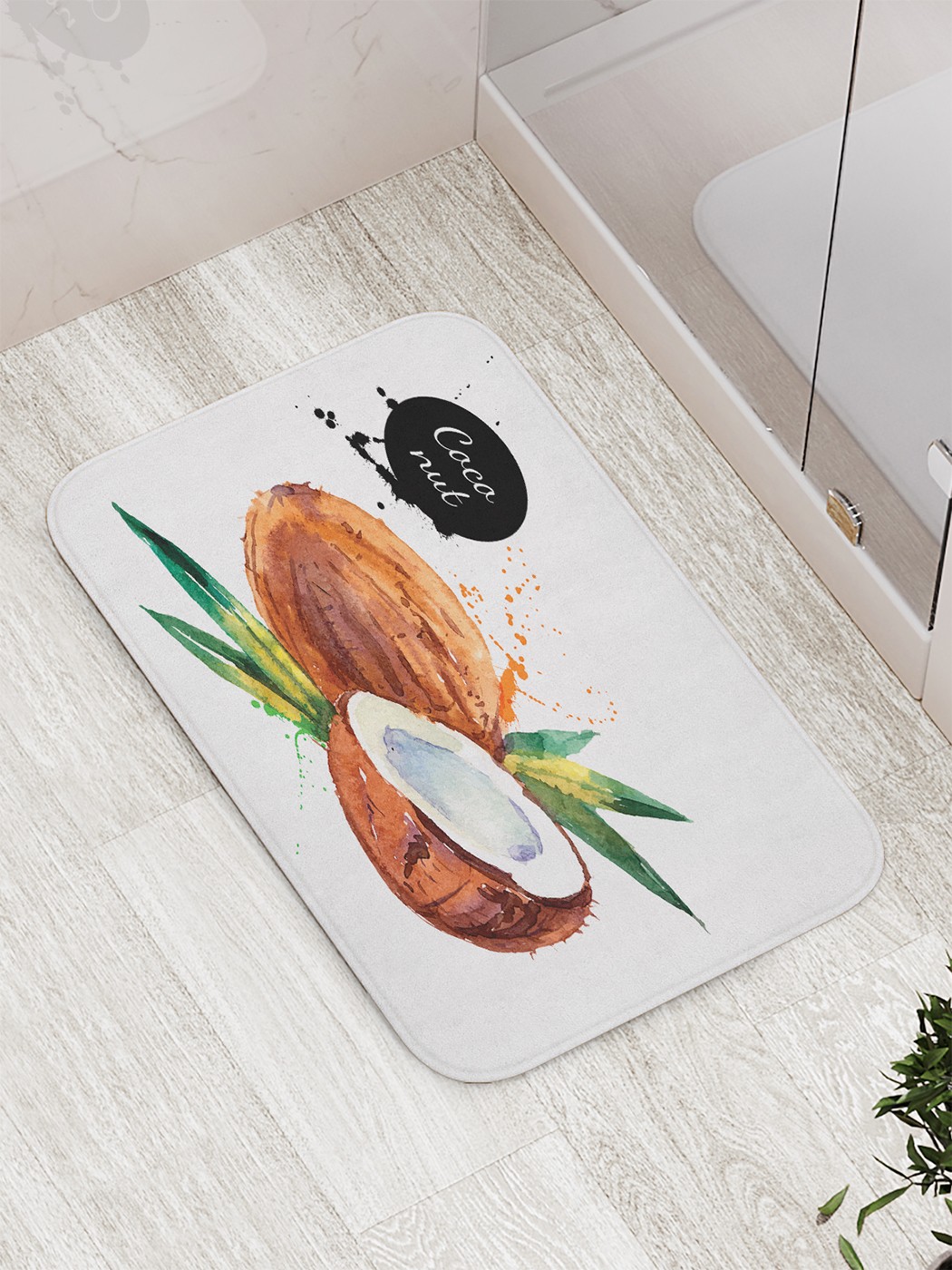 

Коврик противоскользящий для ванной, сауны, бассейна, 77х52 см bath_58566 JoyArty