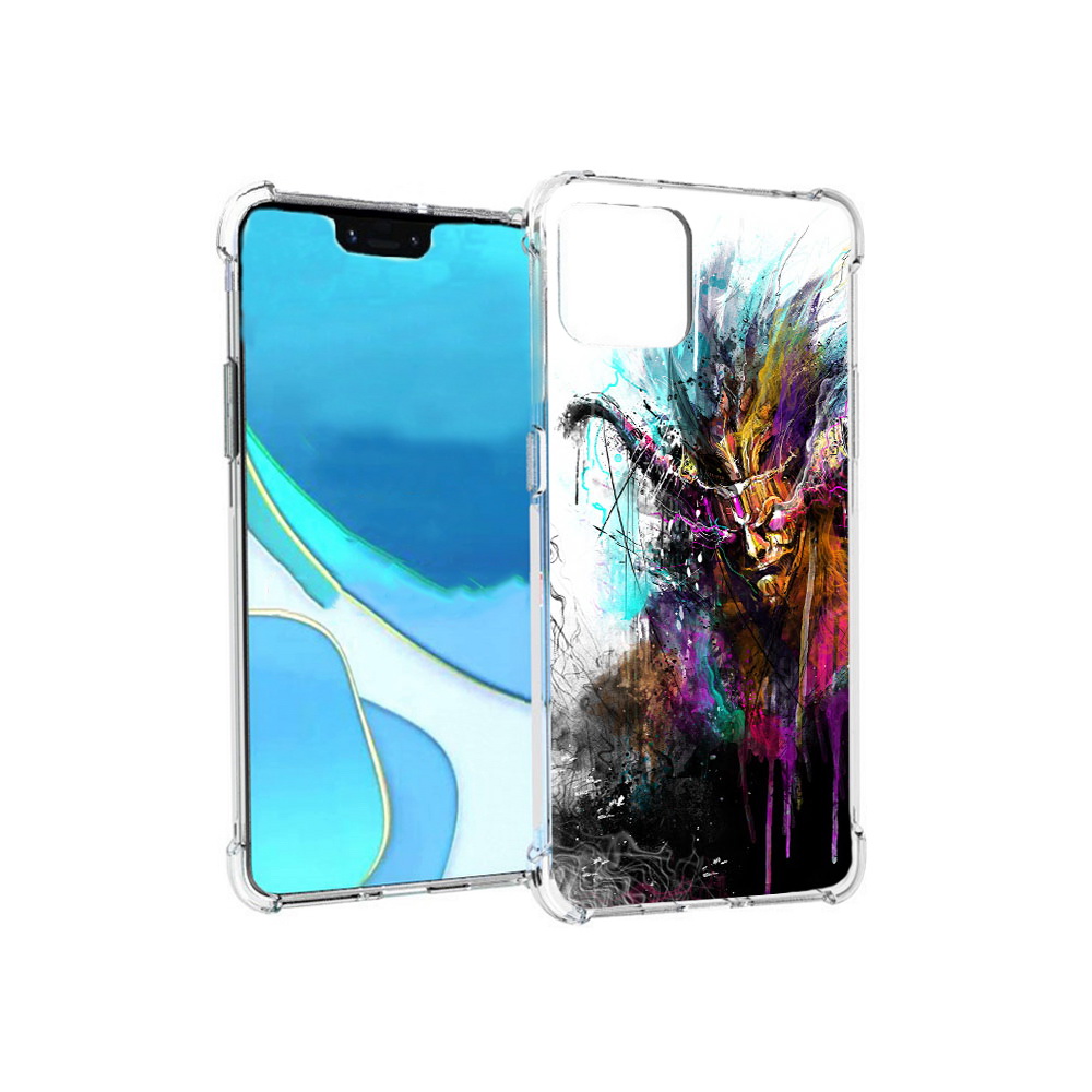 

Чехол MyPads Tocco для Google Pixel 4 XL яркий дьявол, Прозрачный, Tocco