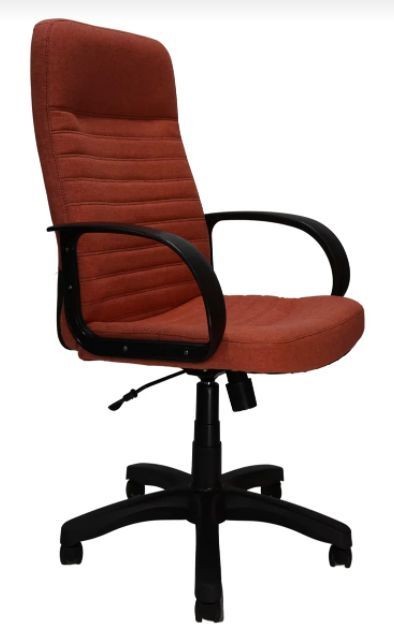 Кресло компьютерное ЯрКресло Кресло Кр60 ТГ ПЛАСТ К28 (ткань Крафт оранжевая)