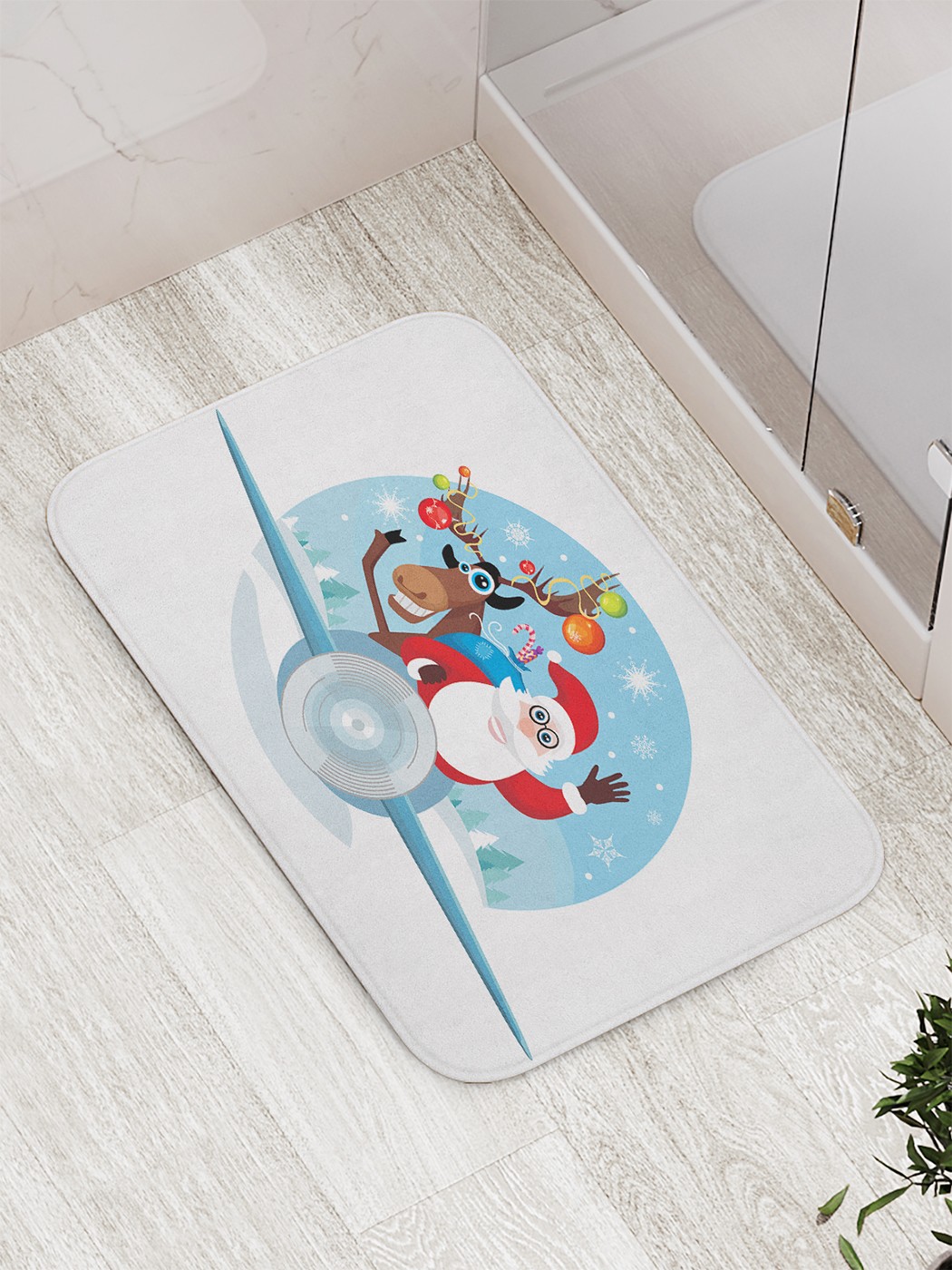 

Коврик противоскользящий для ванной, сауны, бассейна, 77х52 см bath_58554 JoyArty