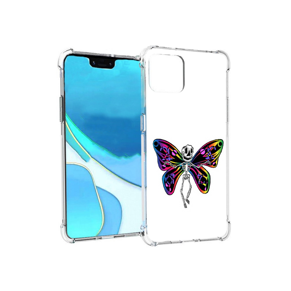 

Чехол MyPads Tocco для Google Pixel 4 XL эффект бабочки, Прозрачный, Tocco