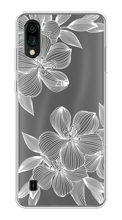 

Чехол на ZTE Blade A51 lite/Blade A5 (2020) "Крокус", Белый;прозрачный, 134950-1