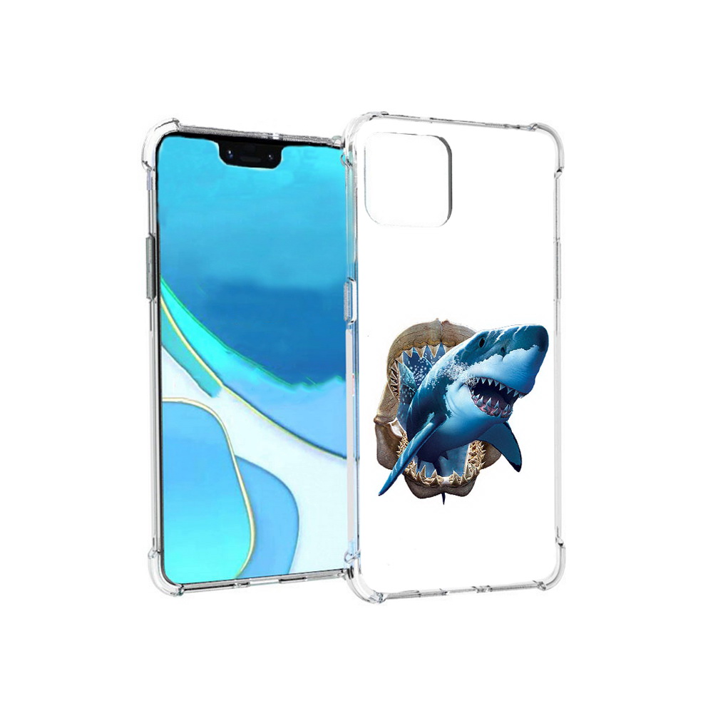 

Чехол MyPads Tocco для Google Pixel 4 XL челюсти, Прозрачный, Tocco