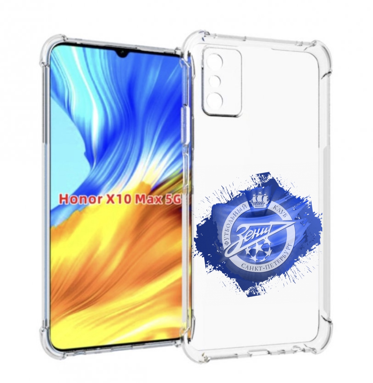 

Чехол MyPads фк зенит 1 мужской для Honor X10 Max, Прозрачный, Tocco