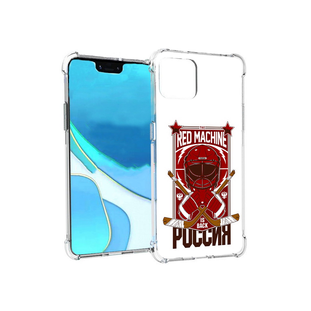 

Чехол MyPads Tocco для Google Pixel 4 XL хоккей россия, Прозрачный, Tocco