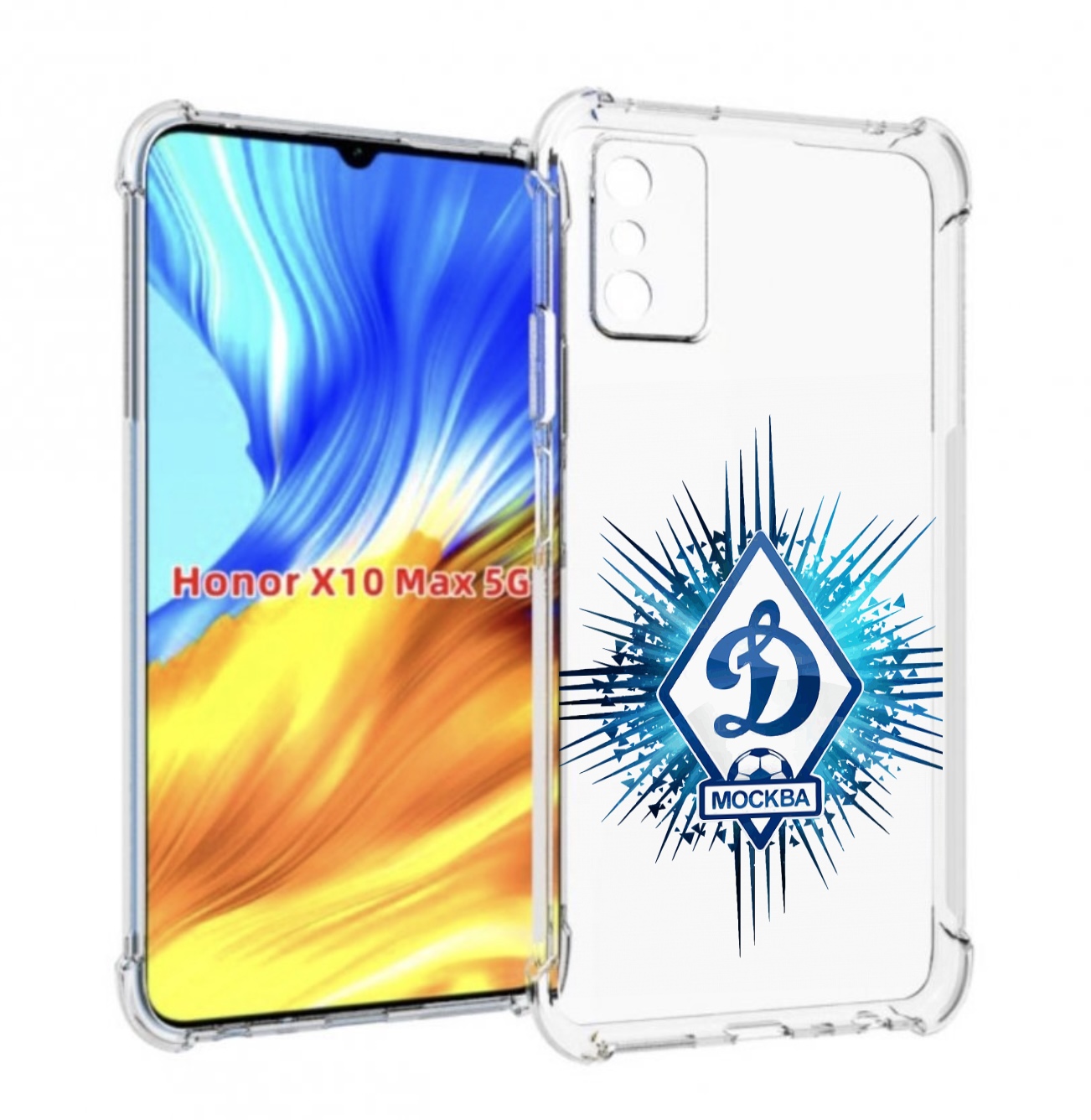 

Чехол MyPads фк динамо москва мужской для Honor X10 Max, Прозрачный, Tocco