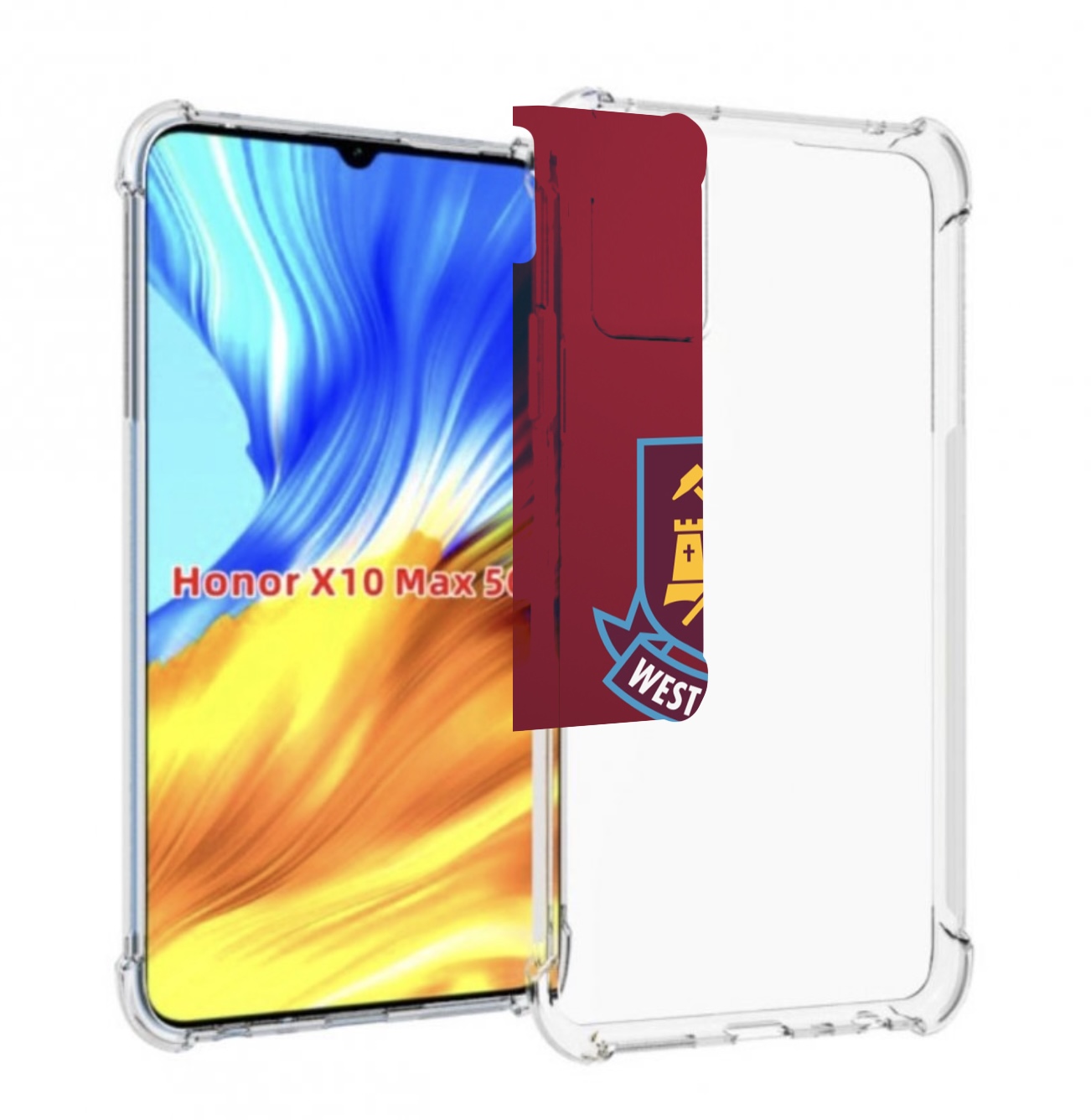 

Чехол MyPads фк вест хэм мужской для Honor X10 Max, Прозрачный, Tocco