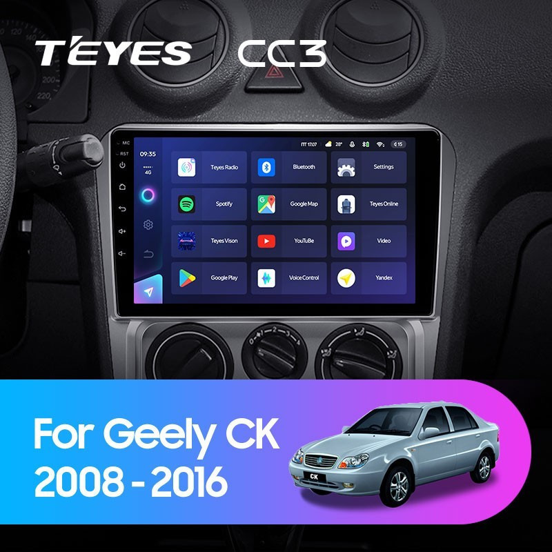 Штатная магнитола TEYES CC3L 464 Geely CK 2008-2016 2770000₽