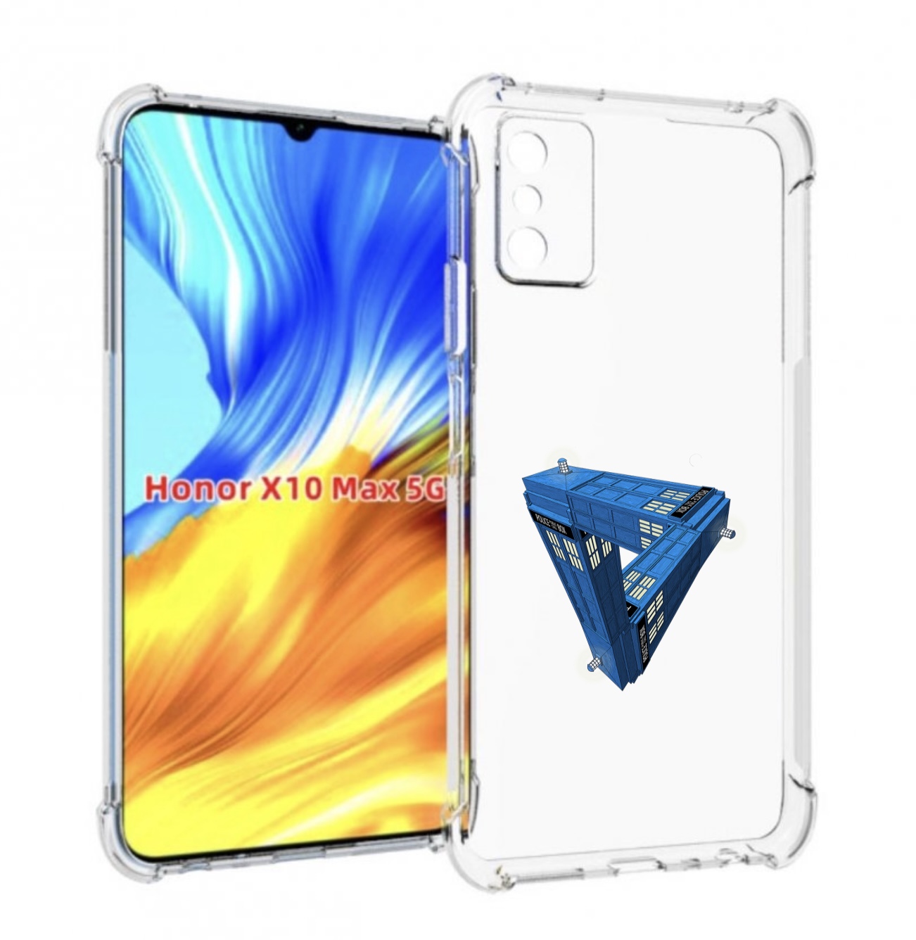 

Чехол MyPads головолока абстракция для Honor X10 Max, Прозрачный, Tocco