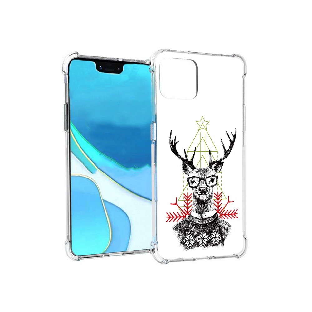 

Чехол MyPads Tocco для Google Pixel 4 XL умный олень, Прозрачный, Tocco