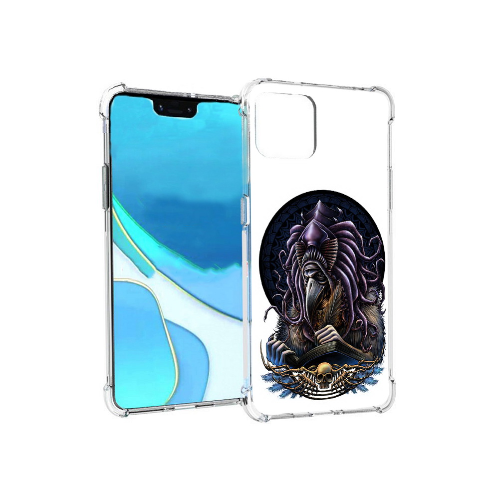 

Чехол MyPads Tocco для Google Pixel 4 XL умный ворон, Прозрачный, Tocco