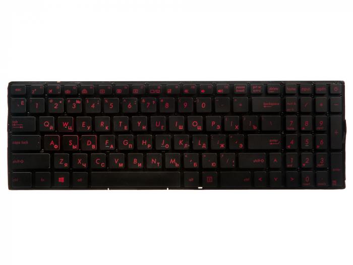 Клавиатура для ноутбука Asus FX502, FX502V, FX502VM, FX502VD черная