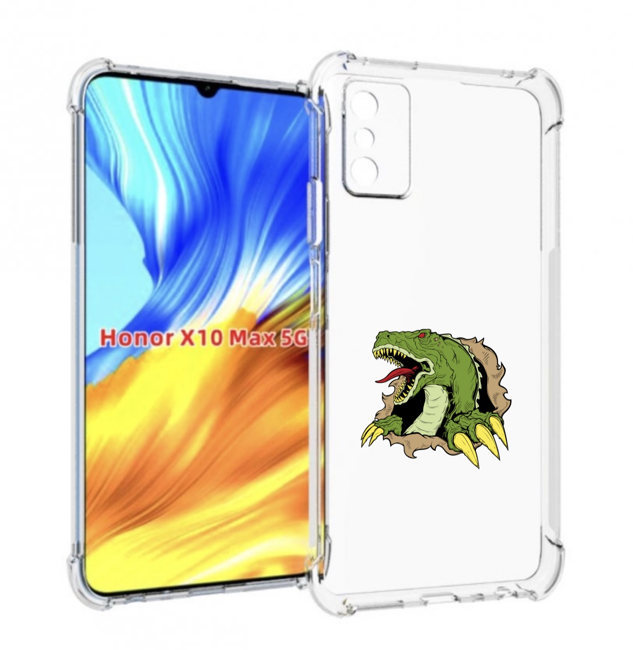 

Чехол MyPads годзила для Honor X10 Max, Прозрачный, Tocco