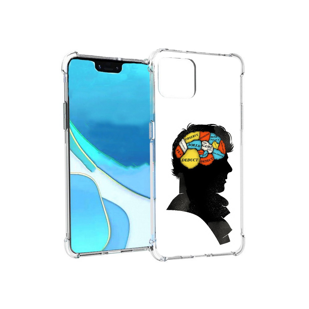 

Чехол MyPads Tocco для Google Pixel 4 XL темный рисунок, Прозрачный, Tocco