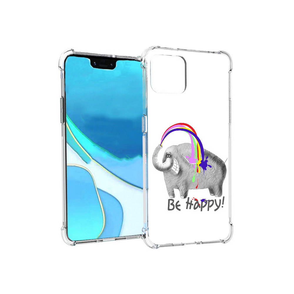 

Чехол MyPads Tocco для Google Pixel 4 XL счастливый слон, Прозрачный, Tocco