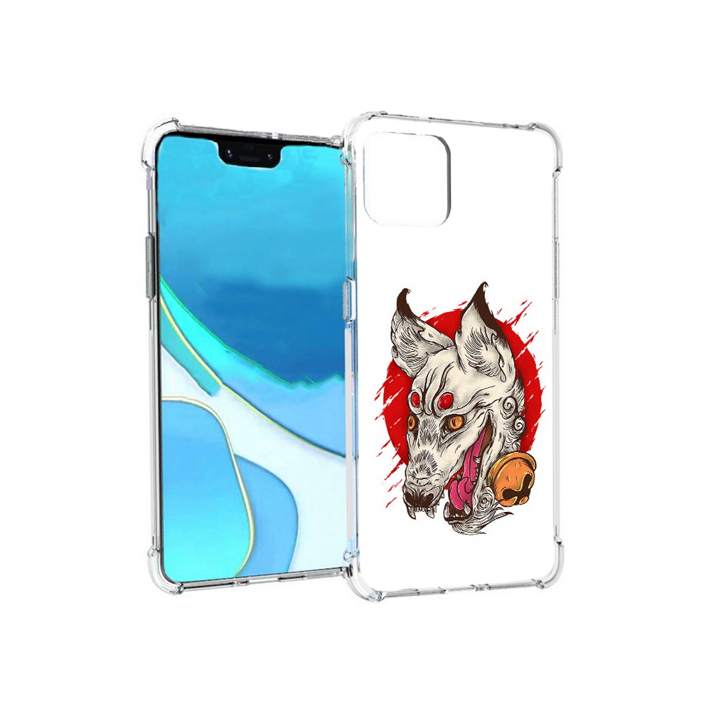 

Чехол MyPads Tocco для Google Pixel 4 XL страшная собака, Прозрачный, Tocco