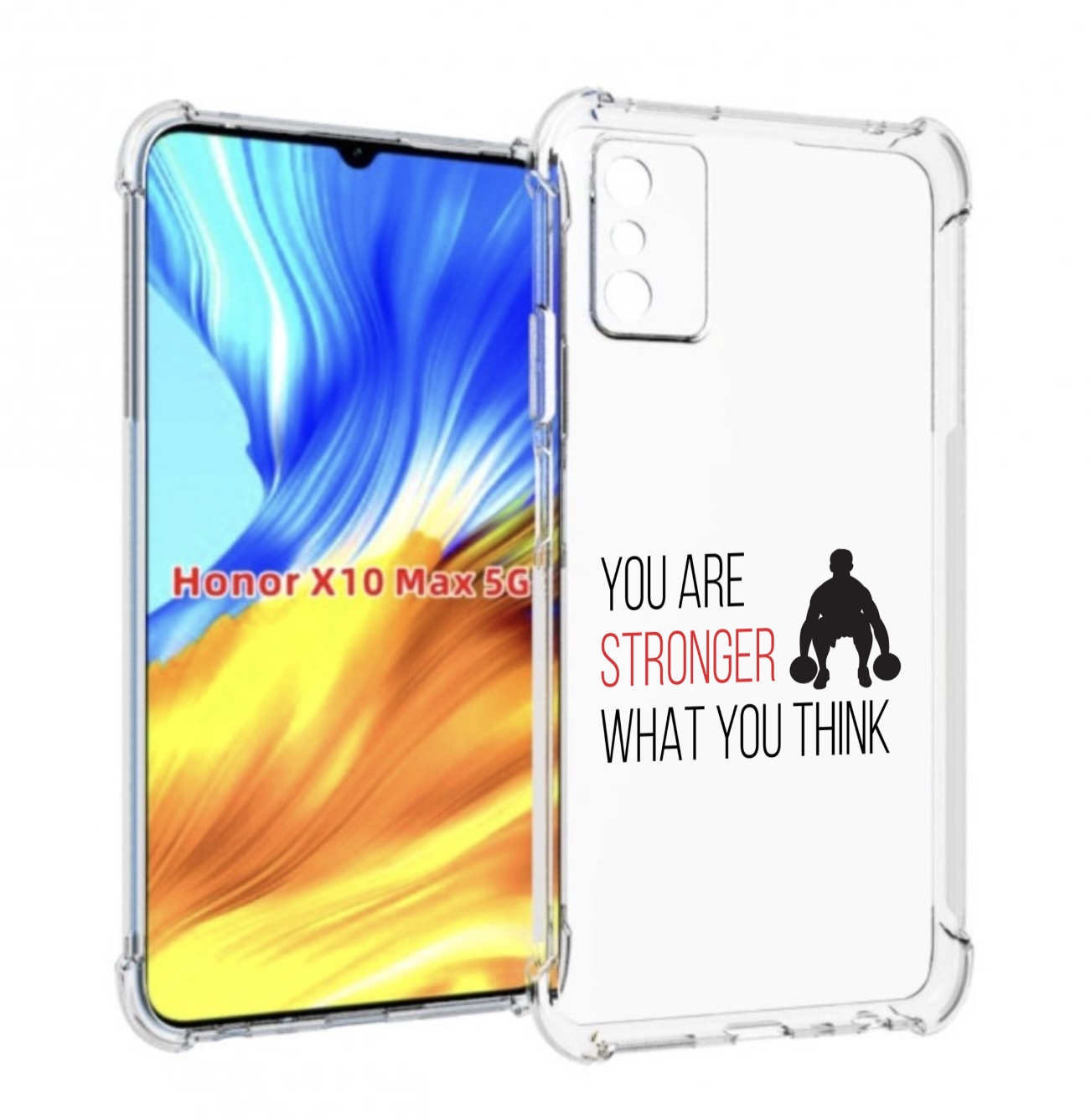 

Чехол MyPads ты-сильнее-чем-думаешь для Honor X10 Max, Прозрачный, Tocco