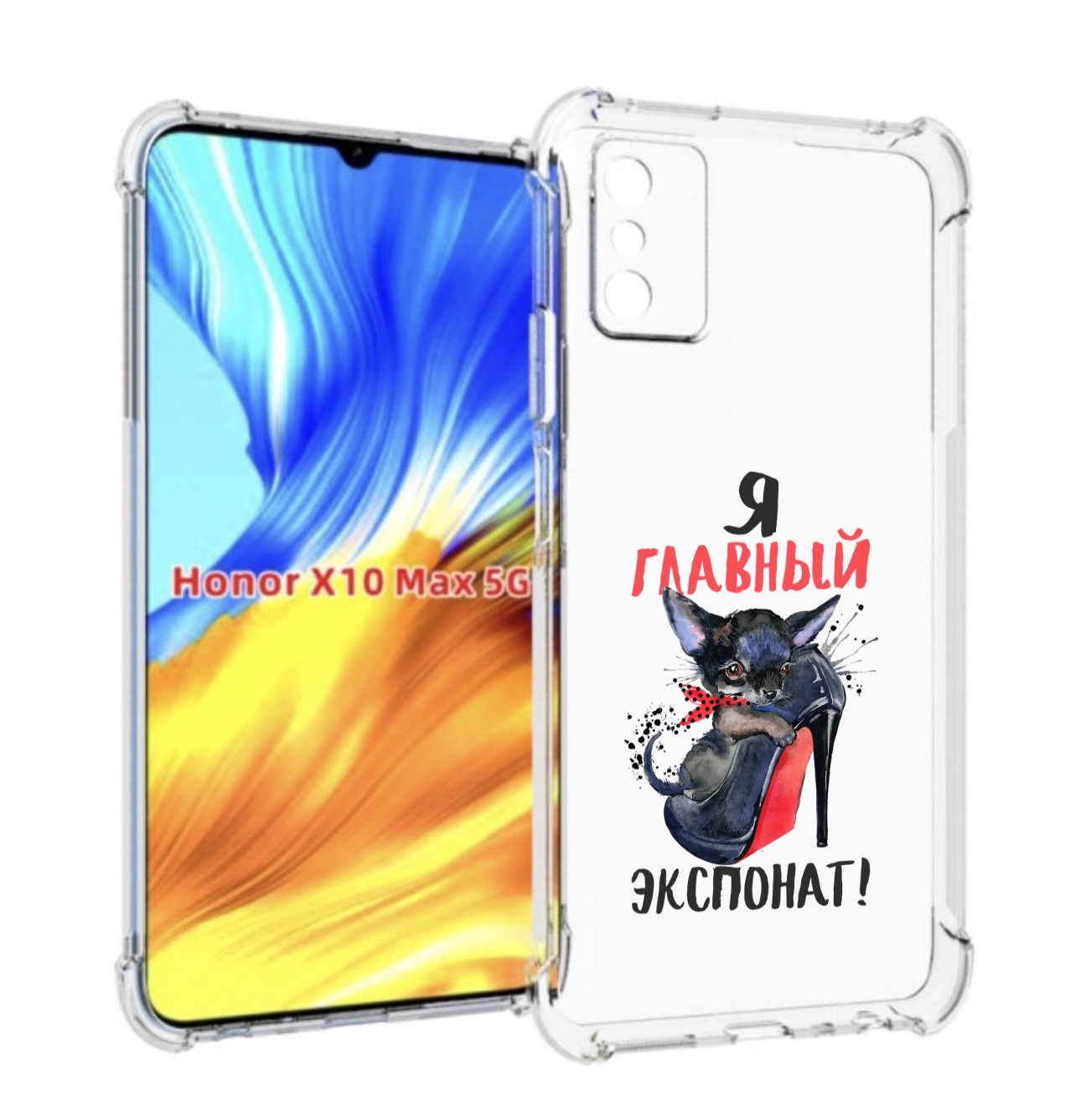 

Чехол MyPads главный экспонат для Honor X10 Max, Прозрачный, Tocco