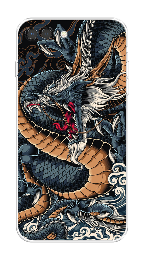 

Чехол на Apple iPhone 7 Plus/8 Plus "Japanese Dragon", Коричневый;черный;синий, 10950-1