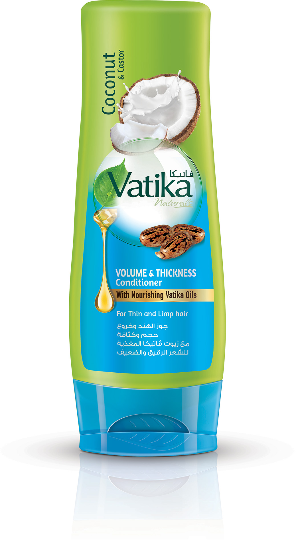 Кондиционер для волос Dabur VATIKA Naturals Volume & Thickness для придания объема 400мл