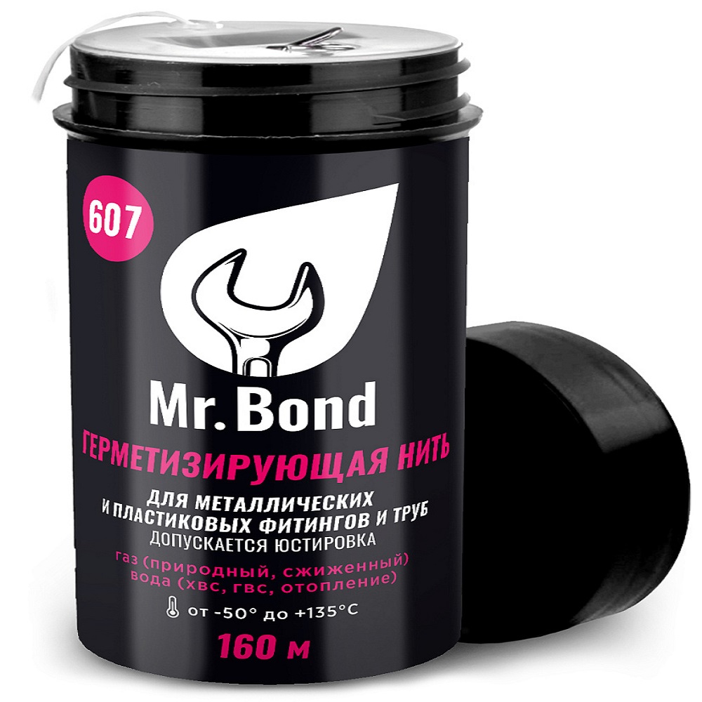 Нить для герметизации резьбы Mr.Bond 607 120 м.