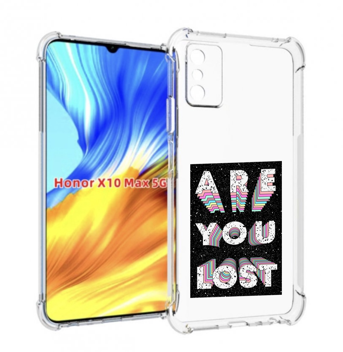 

Чехол MyPads ты пропал для Honor X10 Max, Прозрачный, Tocco
