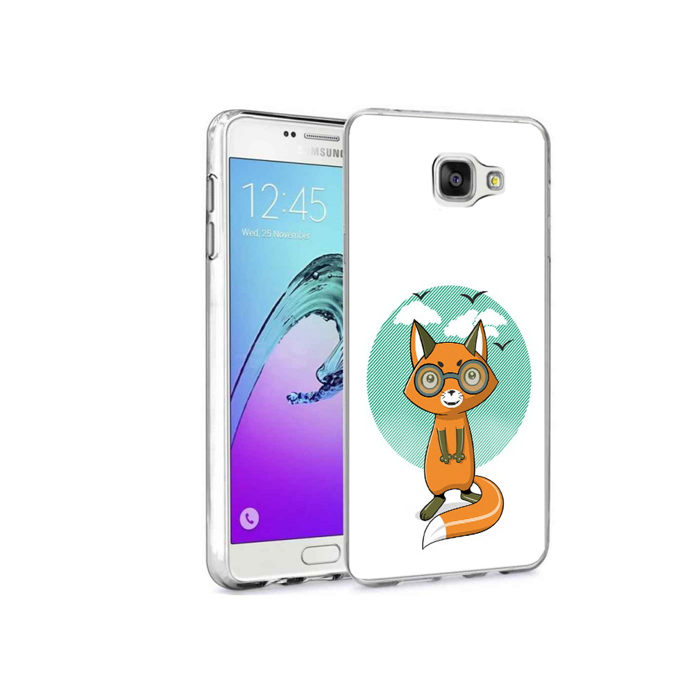 

Чехол MyPads Tocco для Samsung Galaxy A9 Pro задумчивая лиса (PT52968.556.348), Прозрачный, Tocco