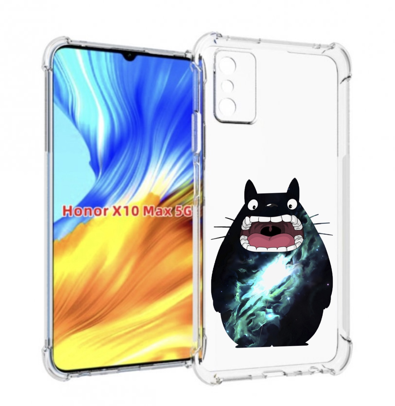

Чехол MyPads тоторо для Honor X10 Max, Прозрачный, Tocco