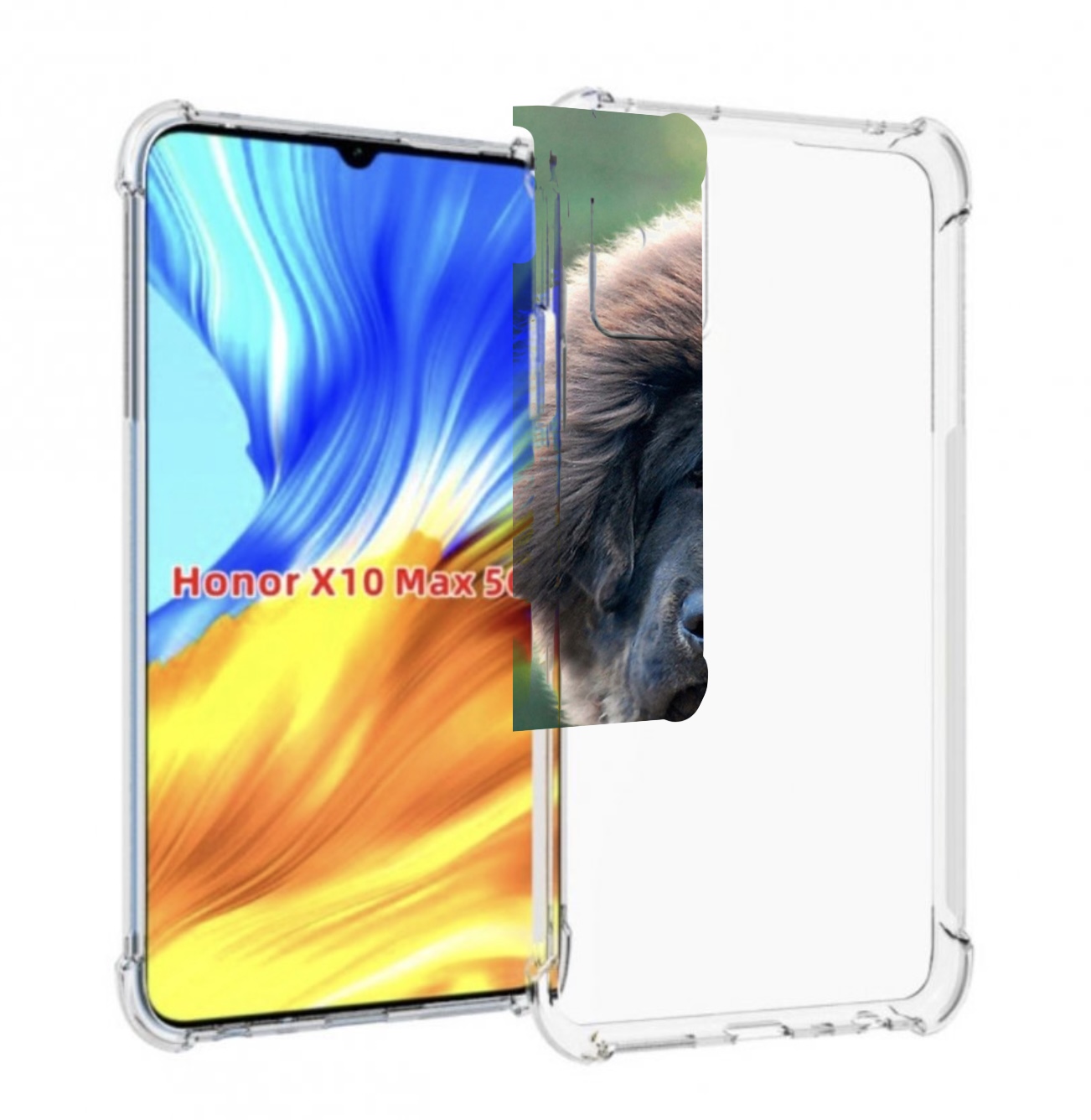 

Чехол MyPads тибетскии мастиф для Honor X10 Max, Прозрачный, Tocco