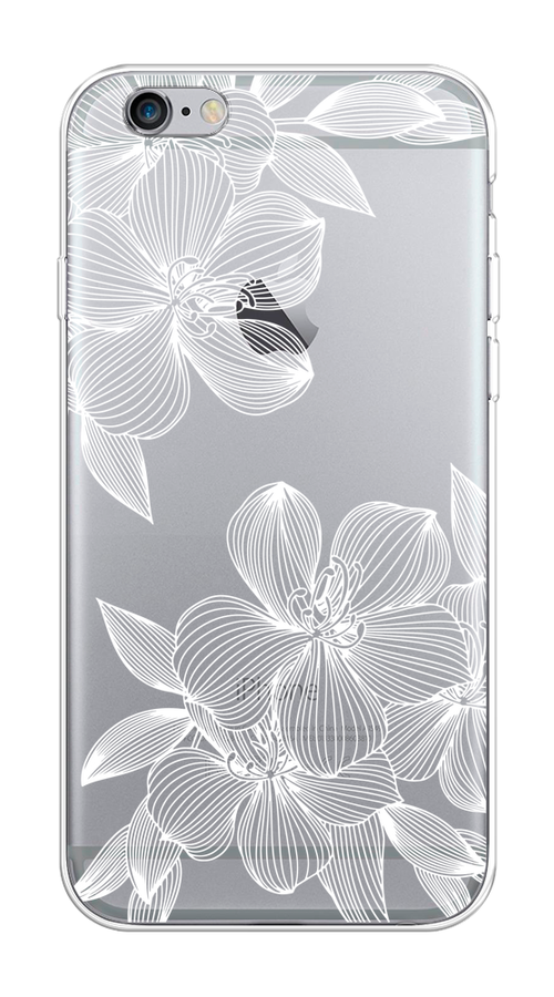 

Чехол на Apple iPhone 6/6S "Крокус", Белый;прозрачный, 0104S50-1