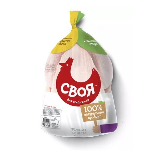 

Тушка цыпленка бройлера Своя охлажденная +-2 кг