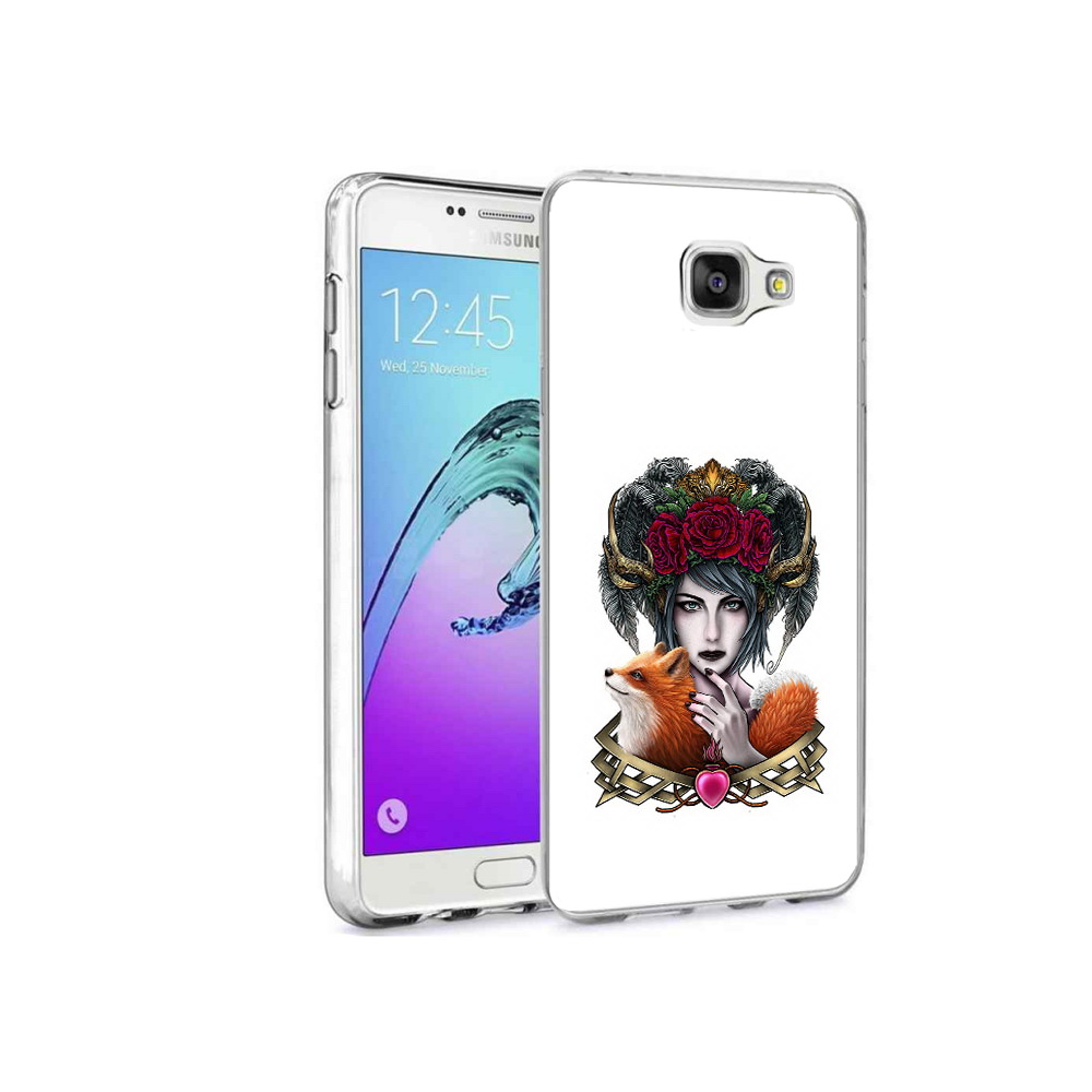 

Чехол MyPads Tocco для Samsung Galaxy A9 Pro девушка с лисой (PT52968.556.314), Прозрачный, Tocco