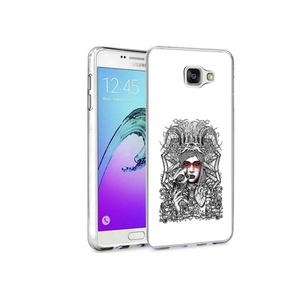 

Чехол MyPads Tocco для Samsung Galaxy A9 Pro грусная девушка (PT52968.556.302), Прозрачный, Tocco