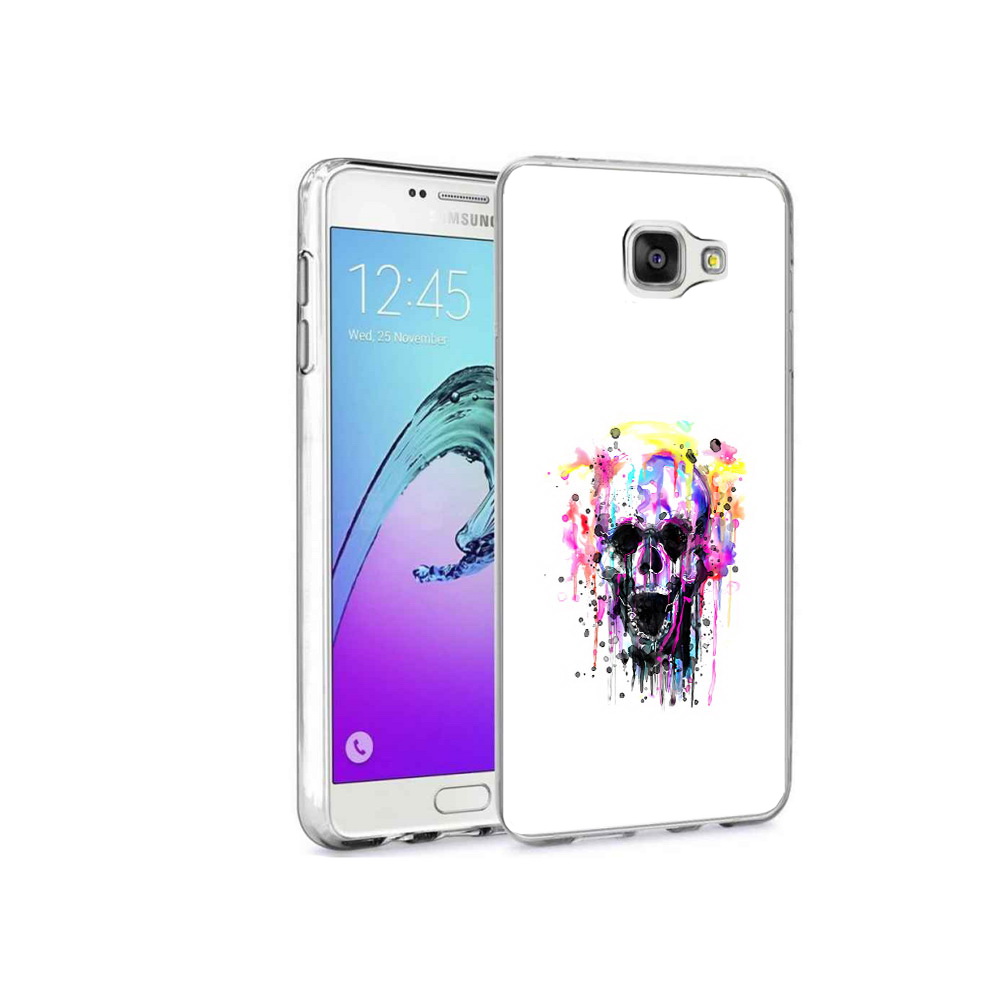 

Чехол MyPads Tocco для Samsung Galaxy A9 Pro граффити череп (PT52968.556.298), Прозрачный, Tocco