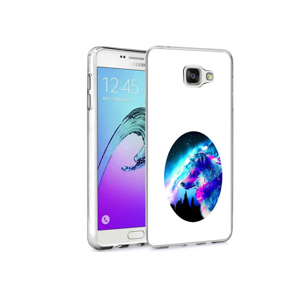 

Чехол MyPads Tocco для Samsung Galaxy A9 Pro голубой волк (PT52968.556.293), Прозрачный, Tocco