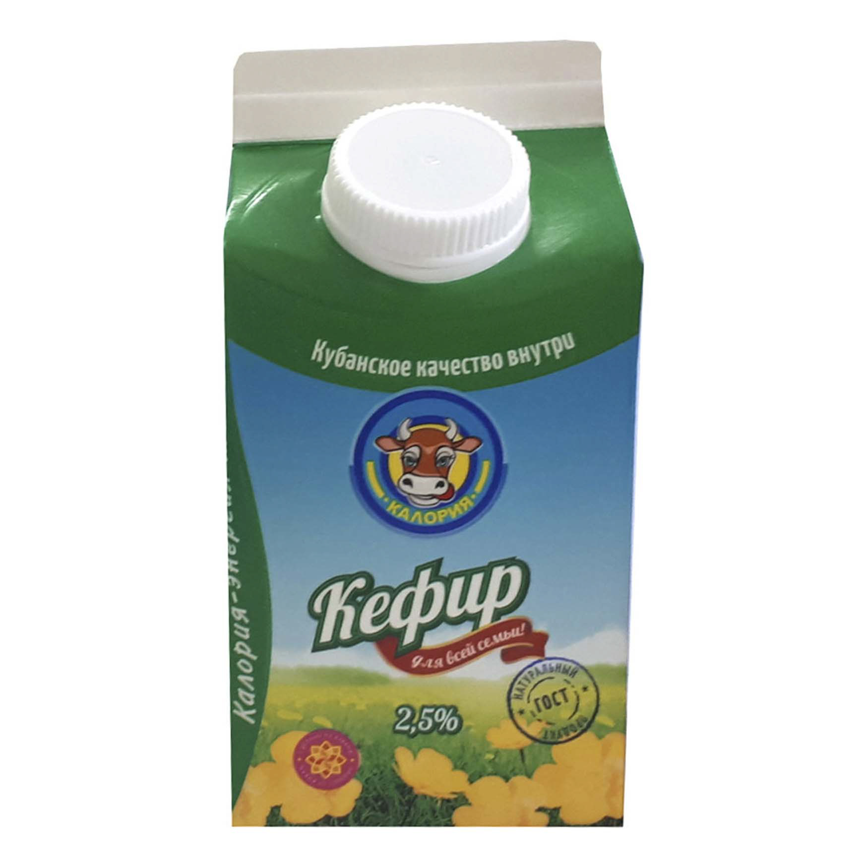 

Кефир Калория 2,5% 450 мл