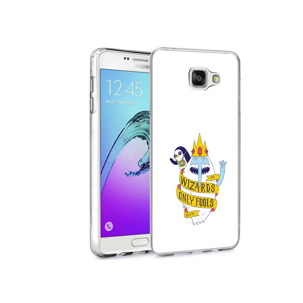 

Чехол MyPads Tocco для Samsung Galaxy A9 Pro время приключений снежный король, Прозрачный, Tocco