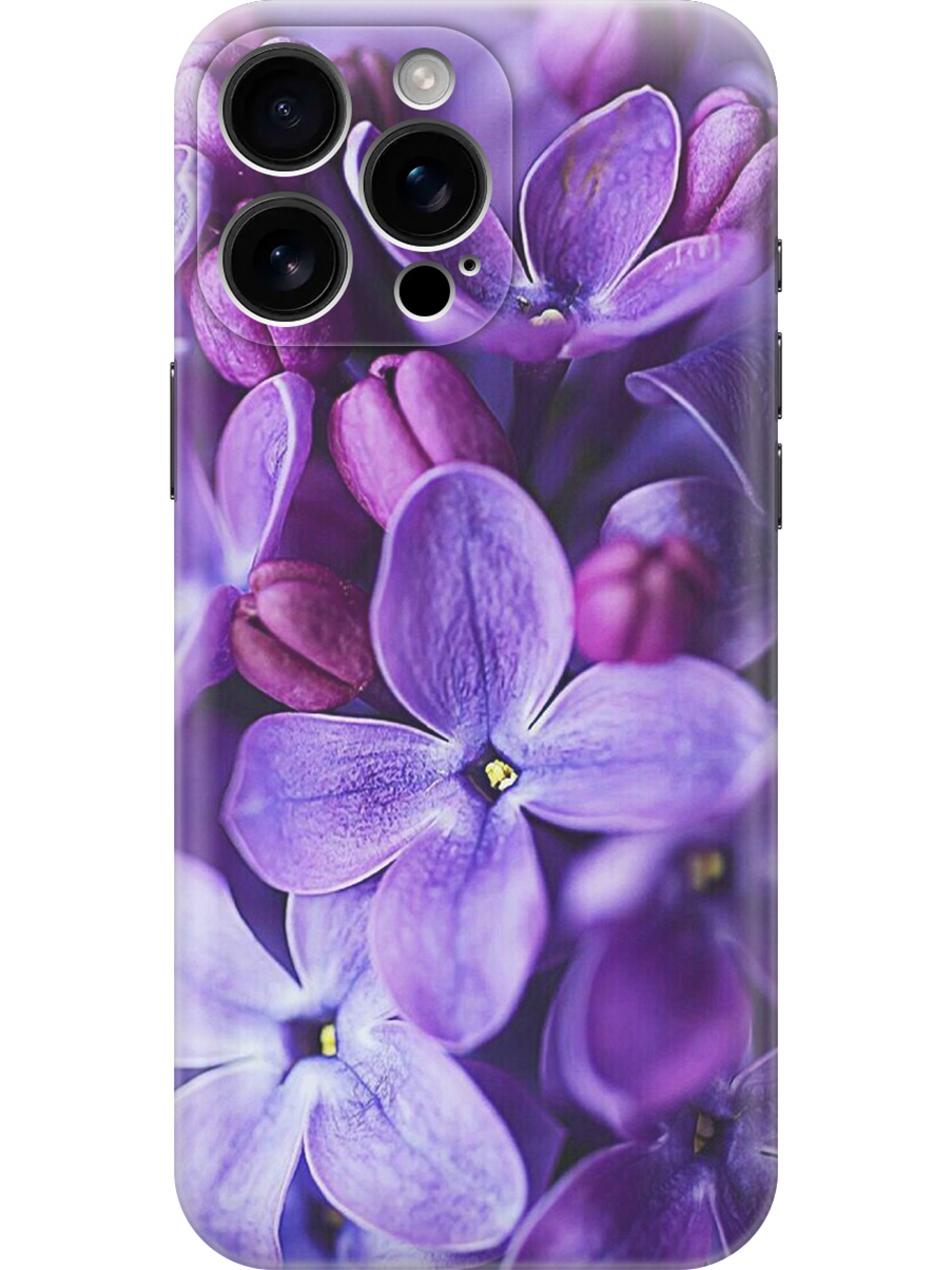

Силиконовый чехол на Apple iPhone 16 Pro Max с принтом "Фиолетовая сирень", Прозрачный;фиолетовый;черный, 785198321