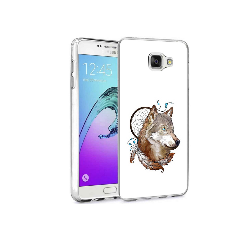 

Чехол MyPads Tocco для Samsung Galaxy A9 Pro волк и ловец снов (PT52968.556.269), Прозрачный, Tocco